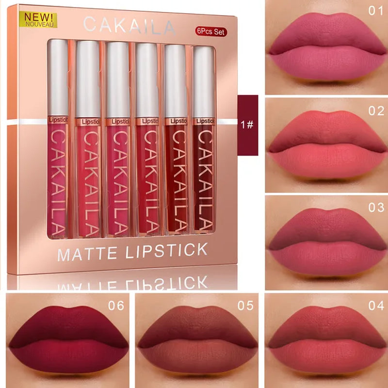 10/6 PCS Lipstick Set Makeup for Women Free Shipping Waterproof Long Lasting Cosmetics Korean Makeup Matte Lipstick