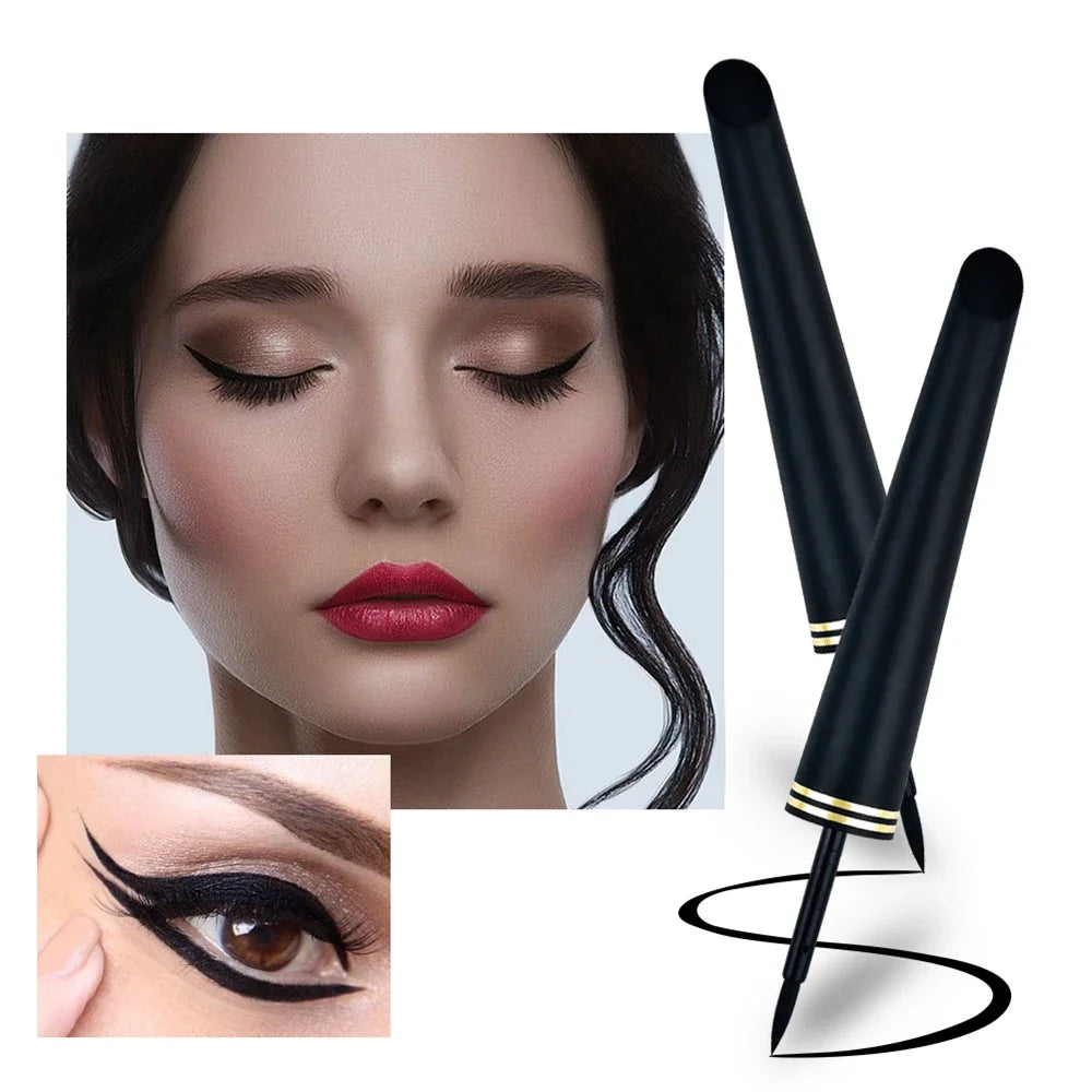 Makeup Black Liquid Eyeliner No Smudging No Makeup Waterproof and Sweat-Proof Soft Make up Eye Liner Superfine Eyes Liner