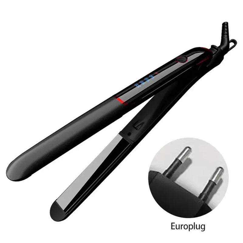 Hair Straightener Temperature Adjustment Ceramic Tourmaline Ionic Flat Iron Curling Iron Hair Curler Comb Women