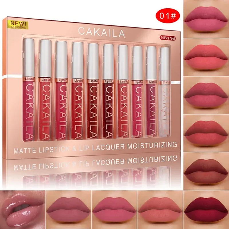 10/6 PCS Lipstick Set Makeup for Women Free Shipping Waterproof Long Lasting Cosmetics Korean Makeup Matte Lipstick