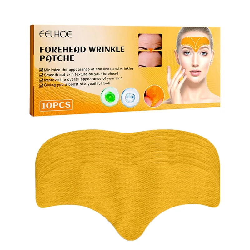 10Pcs Forehead Wrinkle Patches Facial Patches Natural Forehead Line Removal Gel Patch anti Wrinkles Lifting Face Skin Care