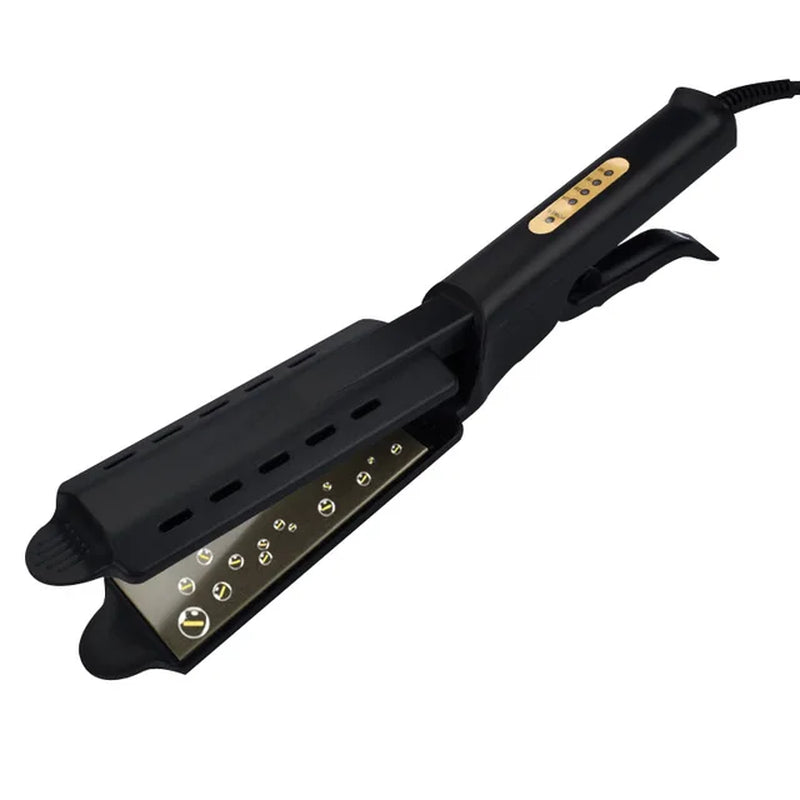 Hair Straightener Four-Gear Temperature Adjustment Ceramic Tourmaline Ionic Flat Iron Widen Panel Professional Styling Tool