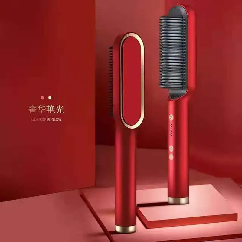 Hair Straightener and Curler Proffesional Hair Straightener Machine Brush Ceramic Dry Wet Thermostatic Hair Curling Tools