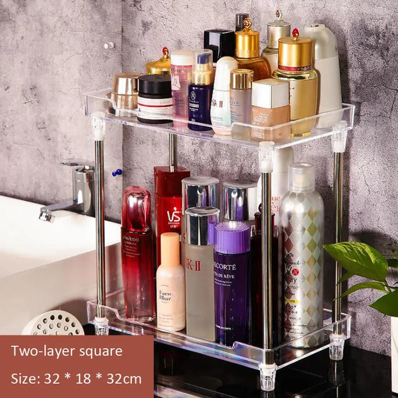 Transparent Multi-Layer Makeup Storage Box Skin Care Storage Rack Storage Box Makeup Organizer Lipstick Jewelry Display Rack