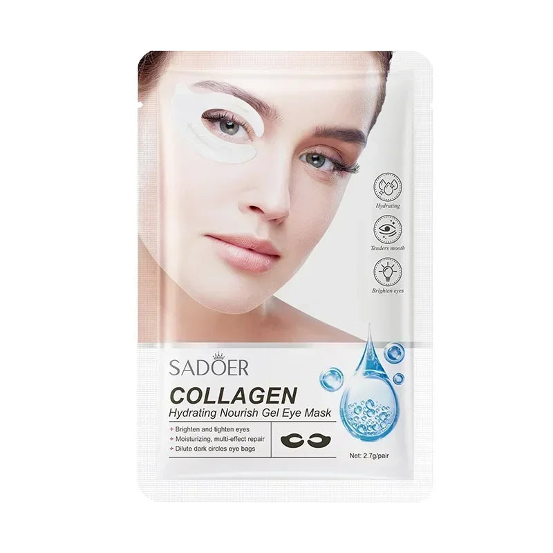 30Pcs Collagen Eye Mask Improve Dark Circles and Wrinkles Moisturize and Wrinkle Resistant Eye Mask Skincare Products Eye Patch