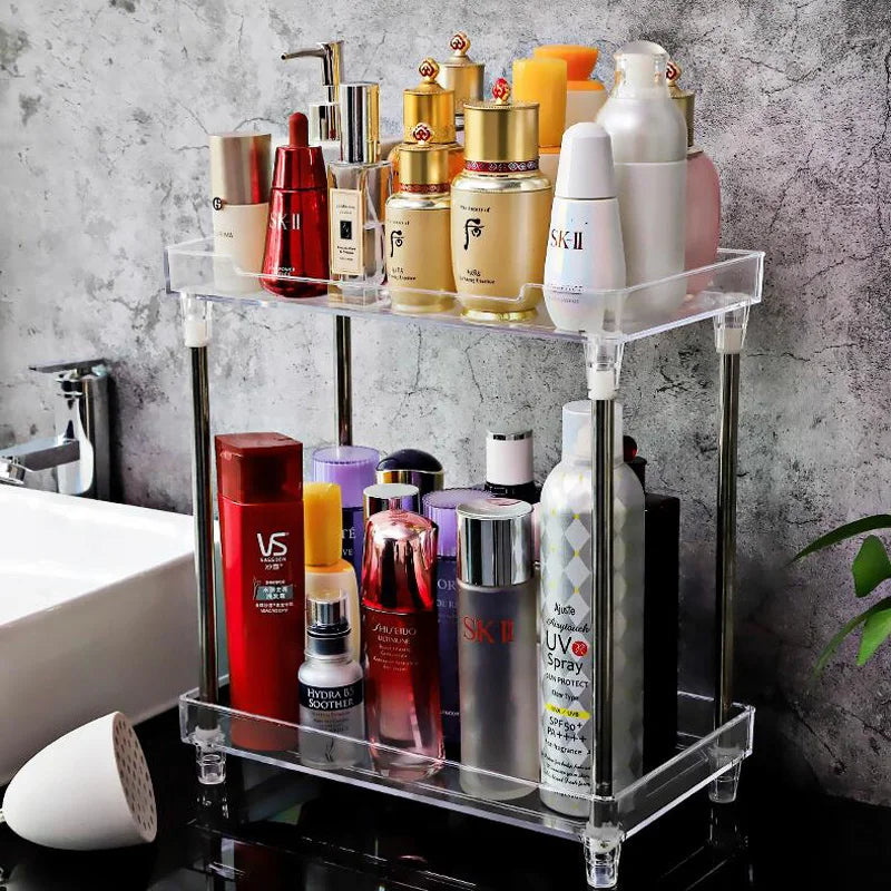 Transparent Multi-Layer Makeup Storage Box Skin Care Storage Rack Storage Box Makeup Organizer Lipstick Jewelry Display Rack