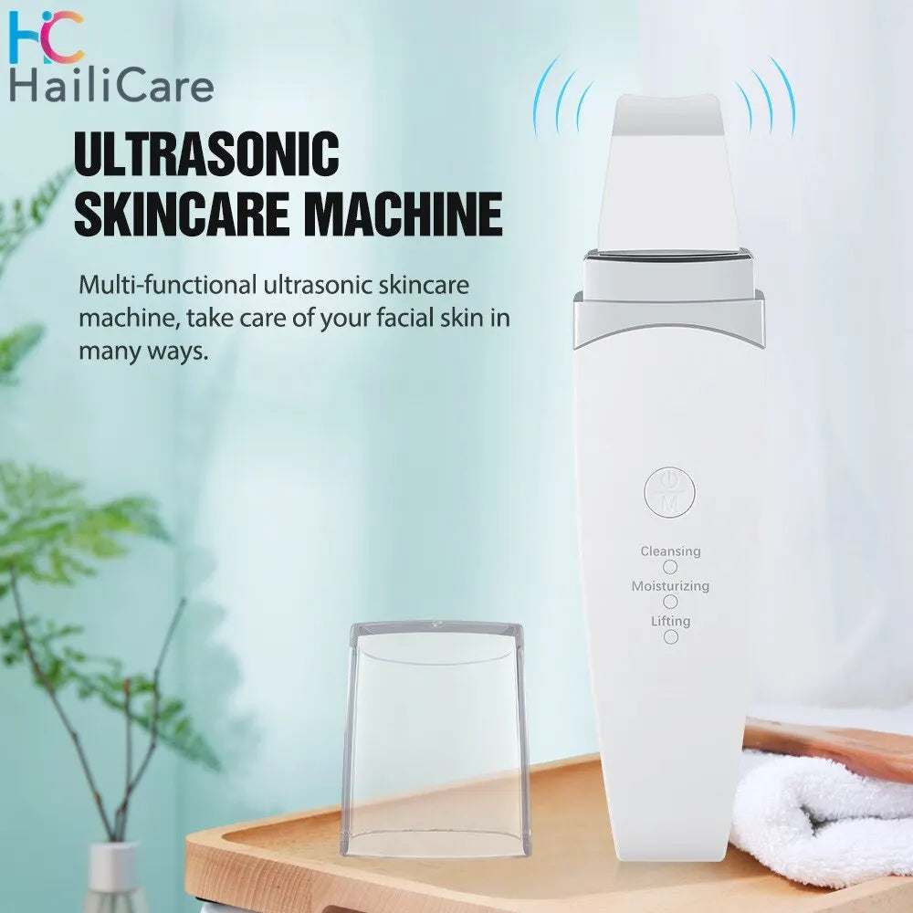 Ultrasonic Peeling Machine Skin Care Facial Cleanser Blackhead Cleaning Device Ultrasonic Scrubber