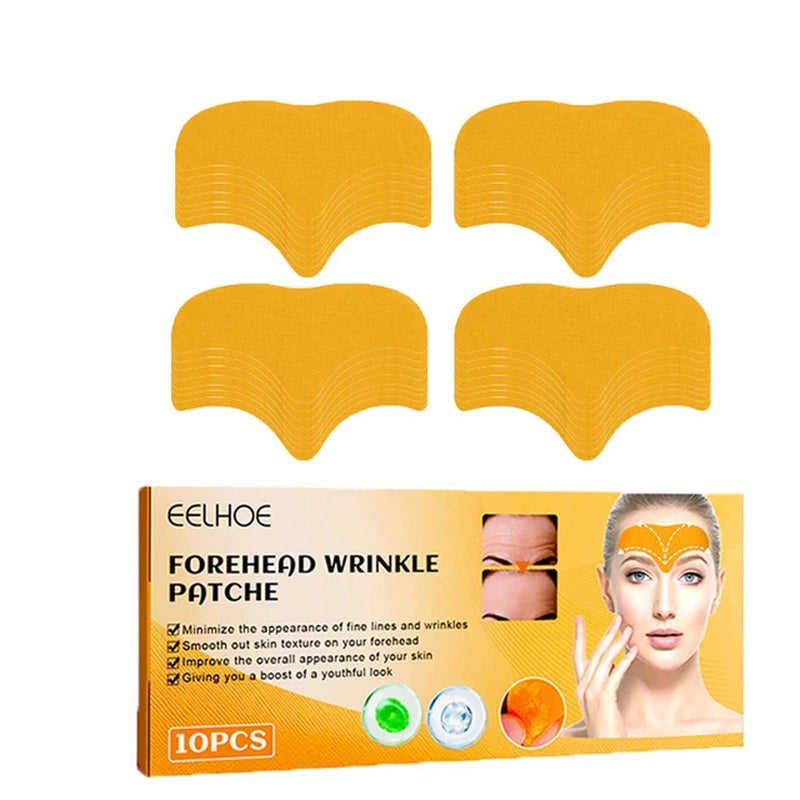 10Pcs Forehead Wrinkle Patches Facial Patches Natural Forehead Line Removal Gel Patch anti Wrinkles Lifting Face Skin Care