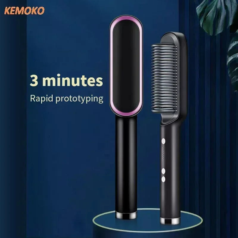 Professional Quick Heated Electric Hot Comb Hair Straightener Professional Negative Ion Hair Straightener Hair Straightener