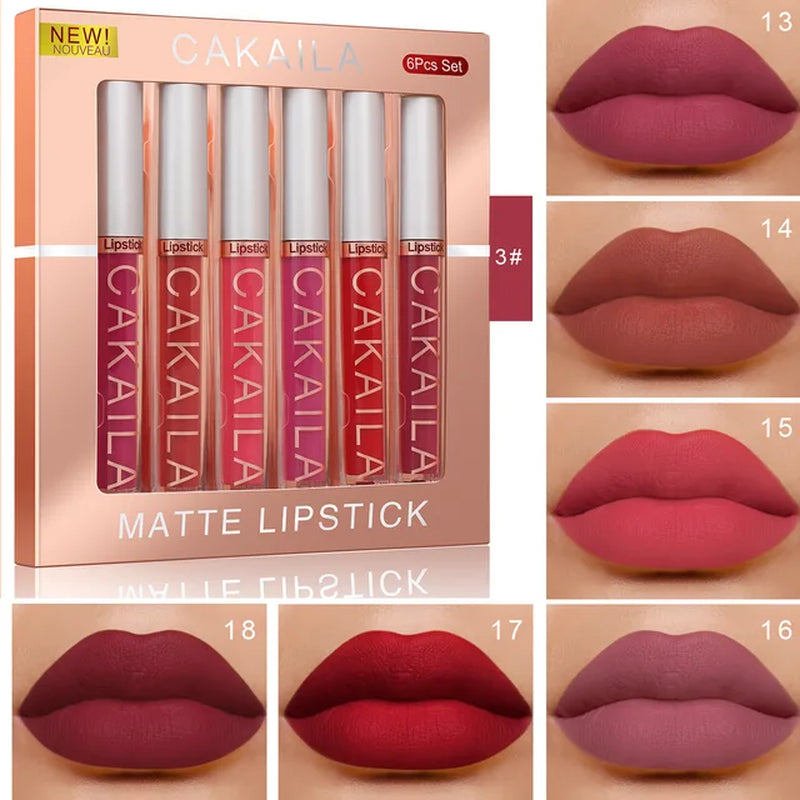 10/6 PCS Lipstick Set Makeup for Women Free Shipping Waterproof Long Lasting Cosmetics Korean Makeup Matte Lipstick