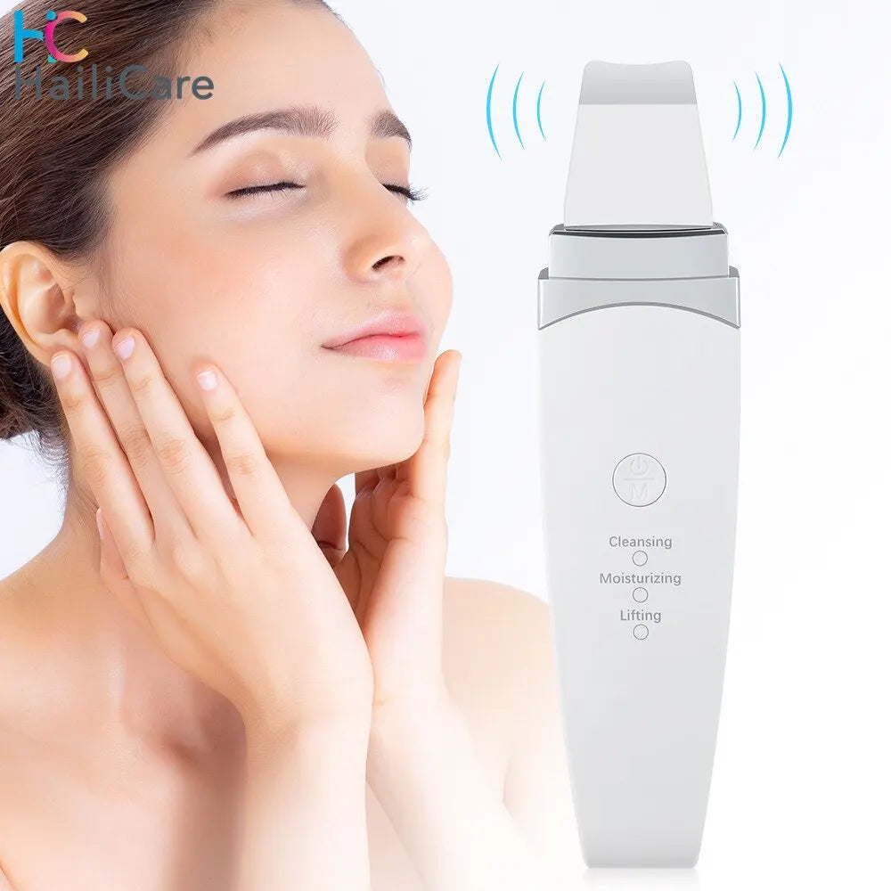 Ultrasonic Peeling Machine Skin Care Facial Cleanser Blackhead Cleaning Device Ultrasonic Scrubber