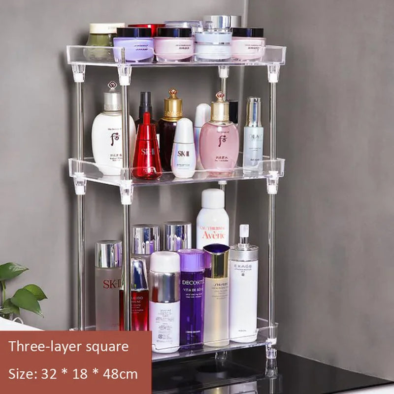 Transparent Multi-Layer Makeup Storage Box Skin Care Storage Rack Storage Box Makeup Organizer Lipstick Jewelry Display Rack