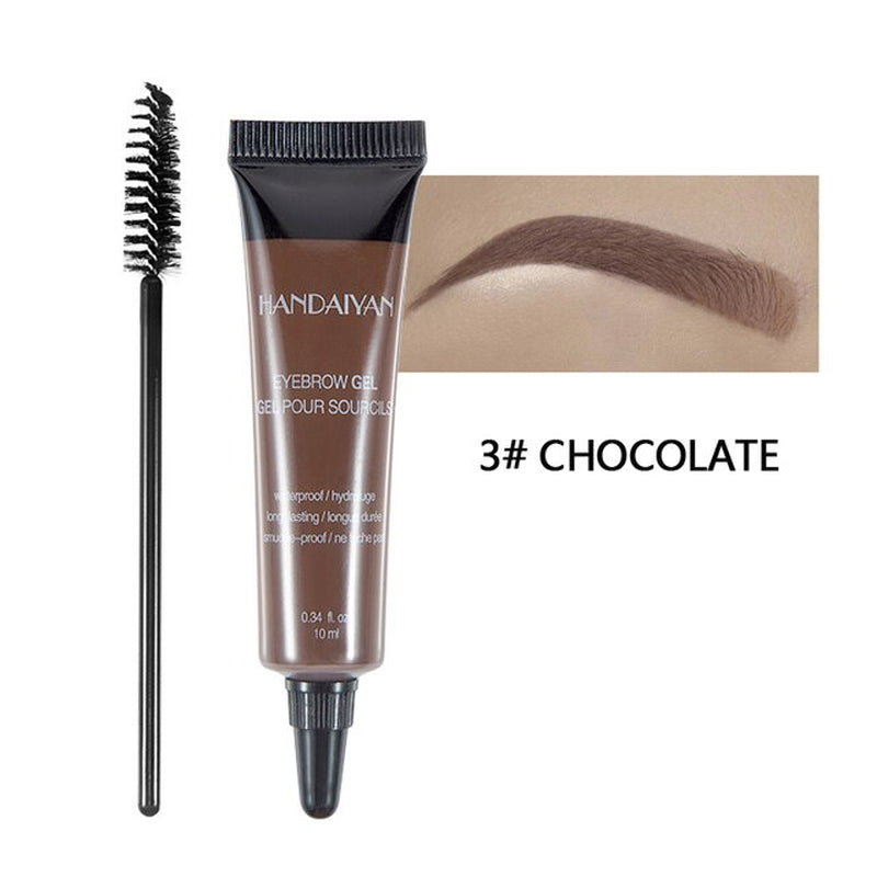 Eyebrow Makeup Henna Gel Black Brown Waterproof Durable Liquid Tint Brush Sets Tattoo Paint Kit Cream Enhancer Dye Cosmetic Tool