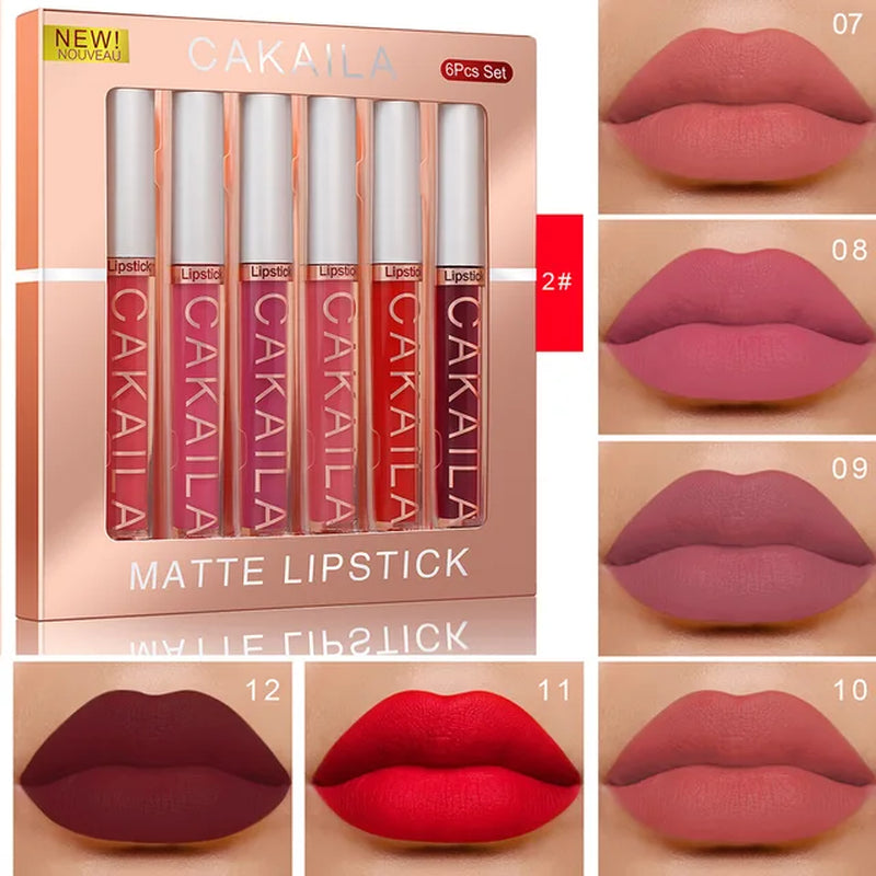 10/6 PCS Lipstick Set Makeup for Women Free Shipping Waterproof Long Lasting Cosmetics Korean Makeup Matte Lipstick