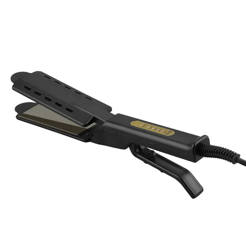 Wide Plate Flat Iron Professional Titanium Alloy Hair Straightener Temperature Adjustable Straightening Venting Styling Tool