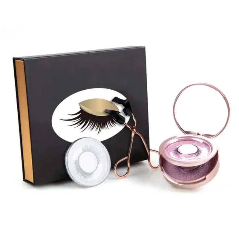 6Pcs/Set Natural Look Magnetic Eyelashes Kit with Applicator No Glue Needed Eye Lashes Extension for Bigger and Brighter Eyes