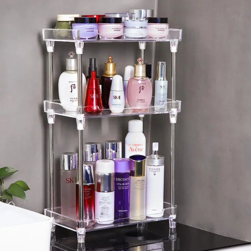 Transparent Multi-Layer Makeup Storage Box Skin Care Storage Rack Storage Box Makeup Organizer Lipstick Jewelry Display Rack