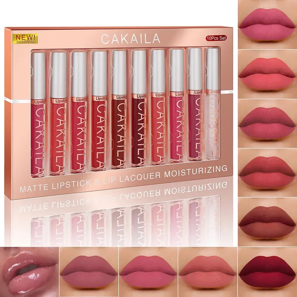 10/6 PCS Lipstick Set Makeup for Women Free Shipping Waterproof Long Lasting Cosmetics Korean Makeup Matte Lipstick