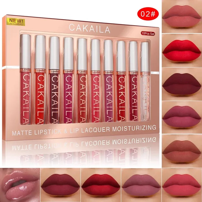 10/6 PCS Lipstick Set Makeup for Women Free Shipping Waterproof Long Lasting Cosmetics Korean Makeup Matte Lipstick