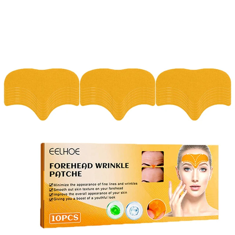 10Pcs Forehead Wrinkle Patches Facial Patches Natural Forehead Line Removal Gel Patch anti Wrinkles Lifting Face Skin Care