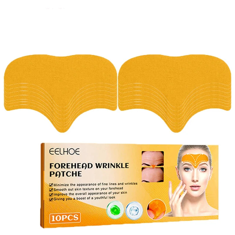 10Pcs Forehead Wrinkle Patches Facial Patches Natural Forehead Line Removal Gel Patch anti Wrinkles Lifting Face Skin Care